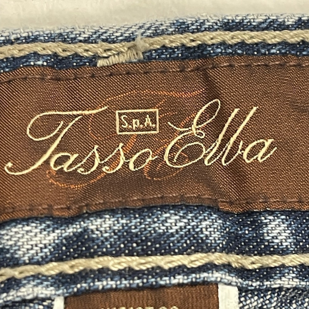 Tasso Elba Men’s Classic Fit Straight Leg Blue Denim Jeans Size 36 - Picture 9 of 12